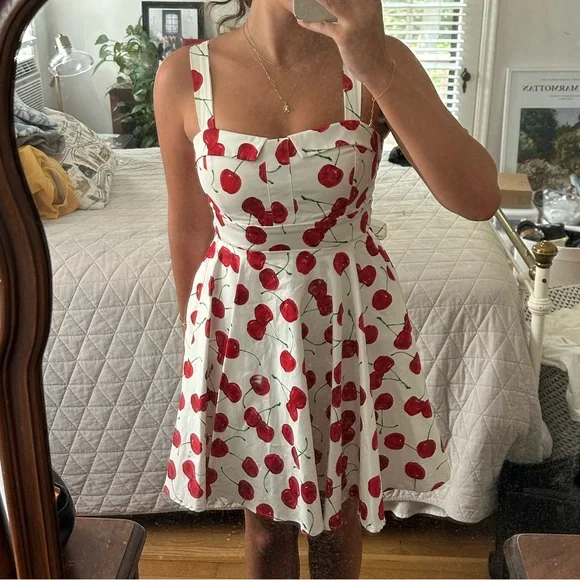 red bouffant dress Ruffled Hemline Bouffant Mini Dress